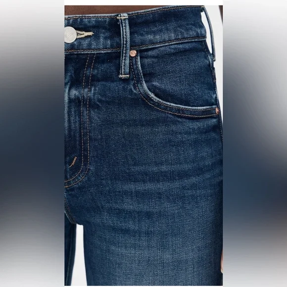 MOTHER Dark Blue Ankle Jeans - Picture 6 of 8